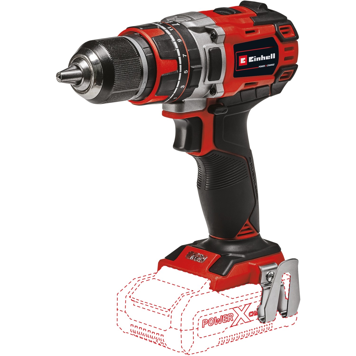 Einhell 18 V Akku-Schlagbohrschrauber Power X-Change TP-CD 18/50 Li-i BL Solo