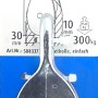Conacord Seilrolle, Stahl, einfache Ausführung, Länge 93 mm, max. 300 kg Belastbarkeit.