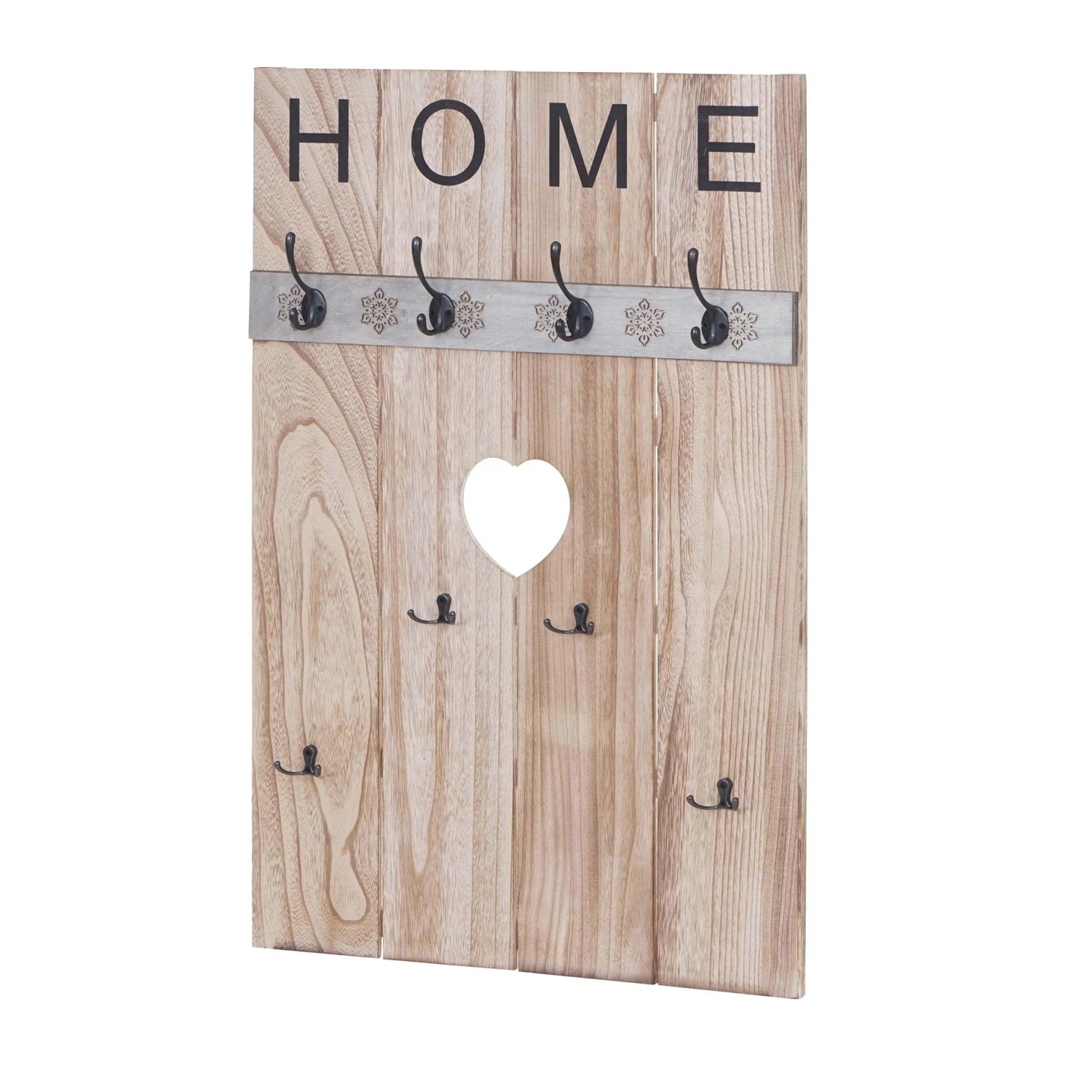 MCW Wandgarderobe C89 Home Shabby-Look Naturbraun