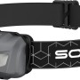 Solidline SH1 LED-Stirnlampe, grau, mit verstellbarem Kopfband für Heimwerker und Sport.