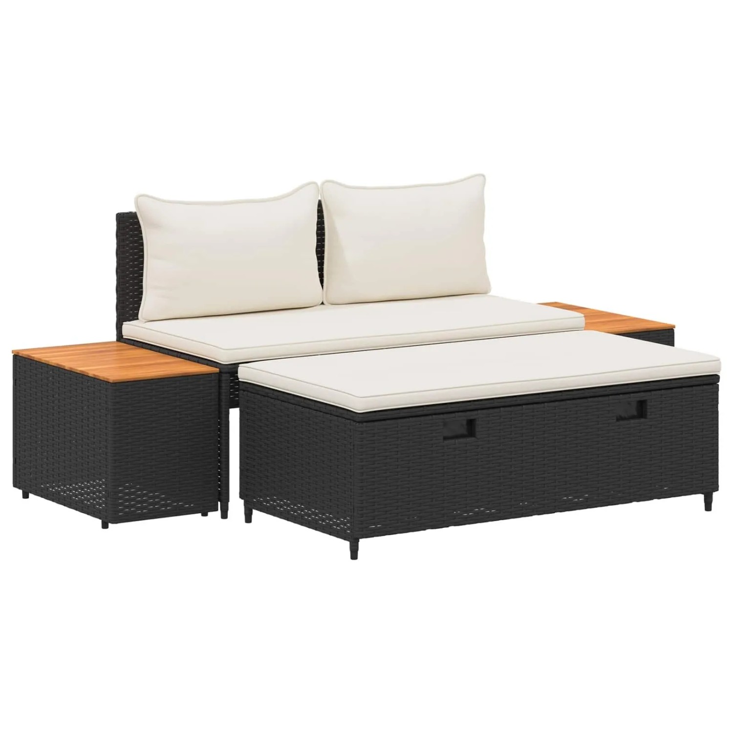 vidaXL Outdoor-Sofagarnitur 4-Seater 4-Tlg 55 x 30 x 39 cm 42025890