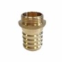Klasebo Messing Schlauchstutzen 3/4 Zoll AG, 13 mm Anschluss für Gartenschläuche, goldfarben.
