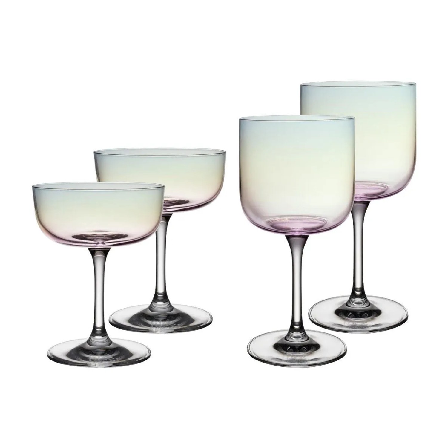 like. by Villeroy & Boch Like Glass Wein- und Sektgläser Set 4-teilig Pearl