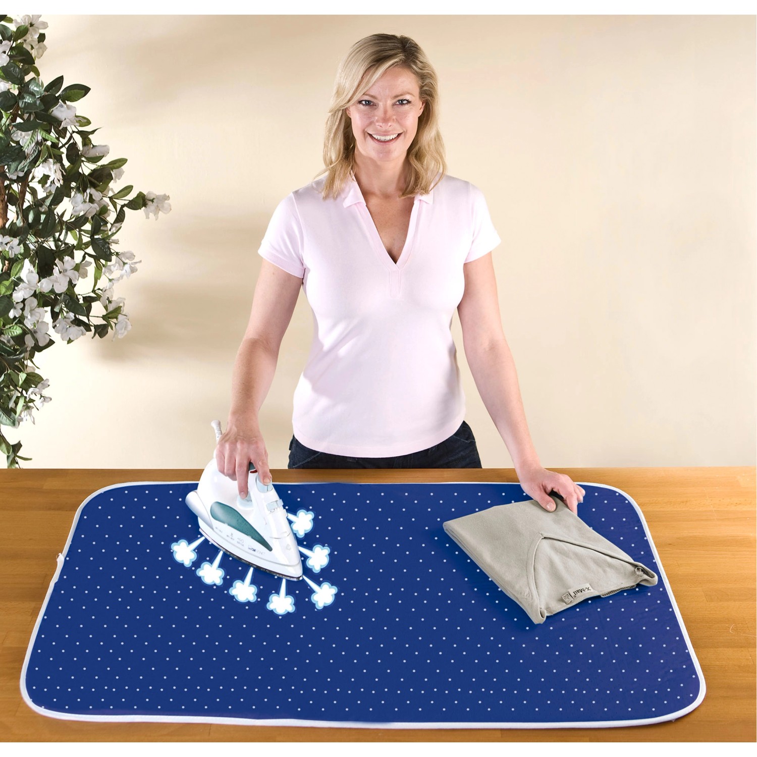 Wenko DampfBügeldecke Blau 100 cm x 65 cm kaufen bei OBI