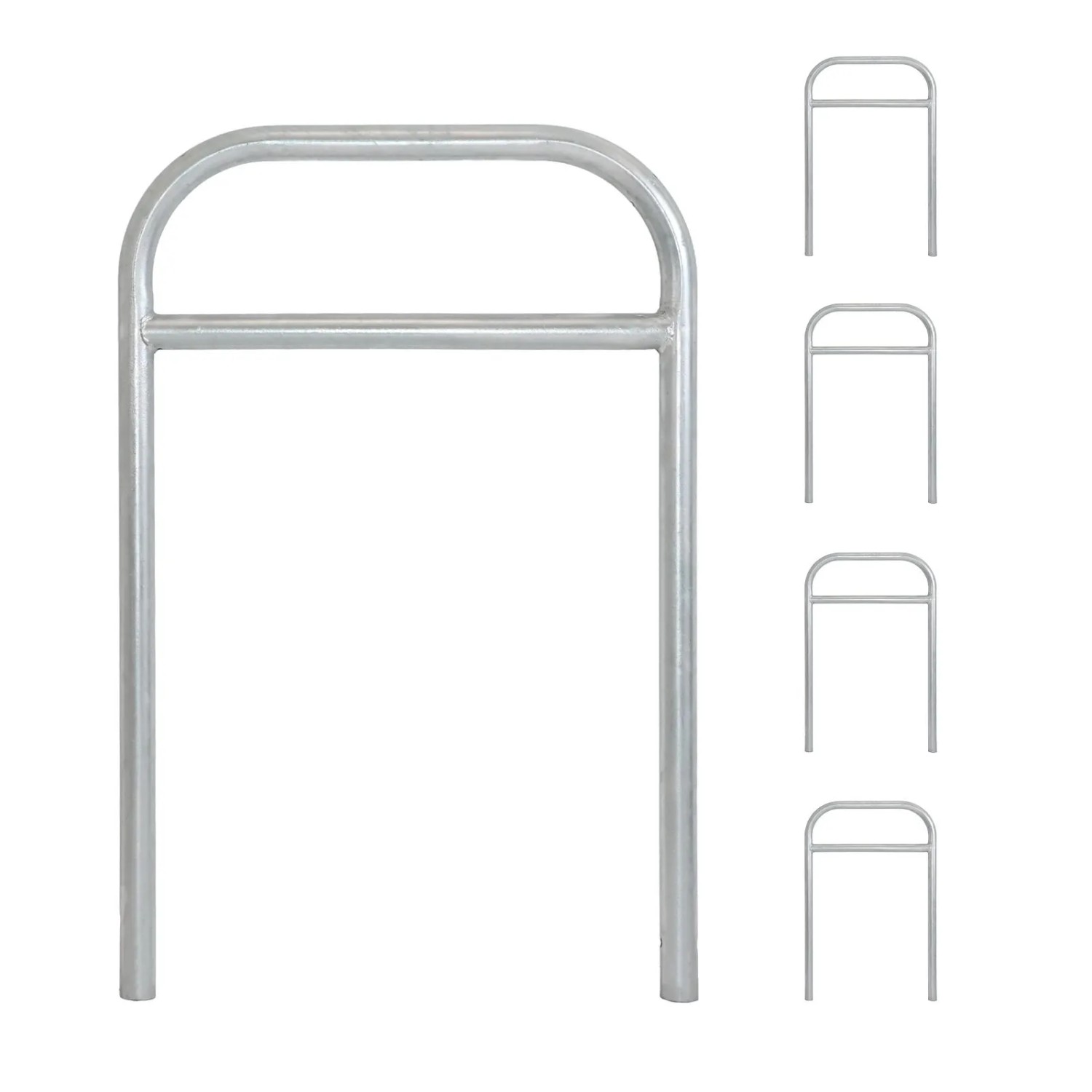 TRUTZHOLM 5x Fahrradanlehnbügel 78 x 115 cm Stahl Durchmesser 49 mm Typ H