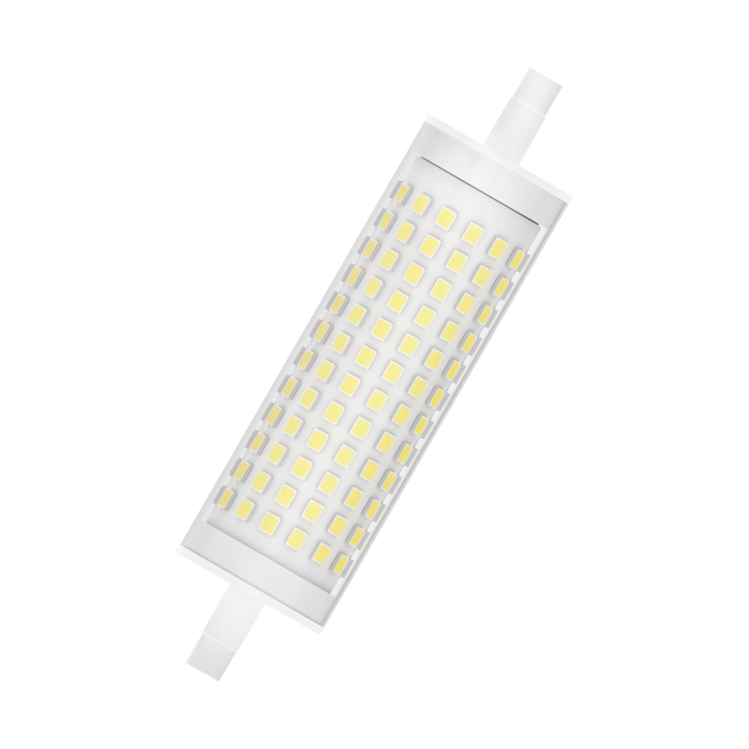 Osram LED-Lampe Line 118 R7S, 20 W, warmweiß, stabförmig, mit vielen kleinen LEDs.