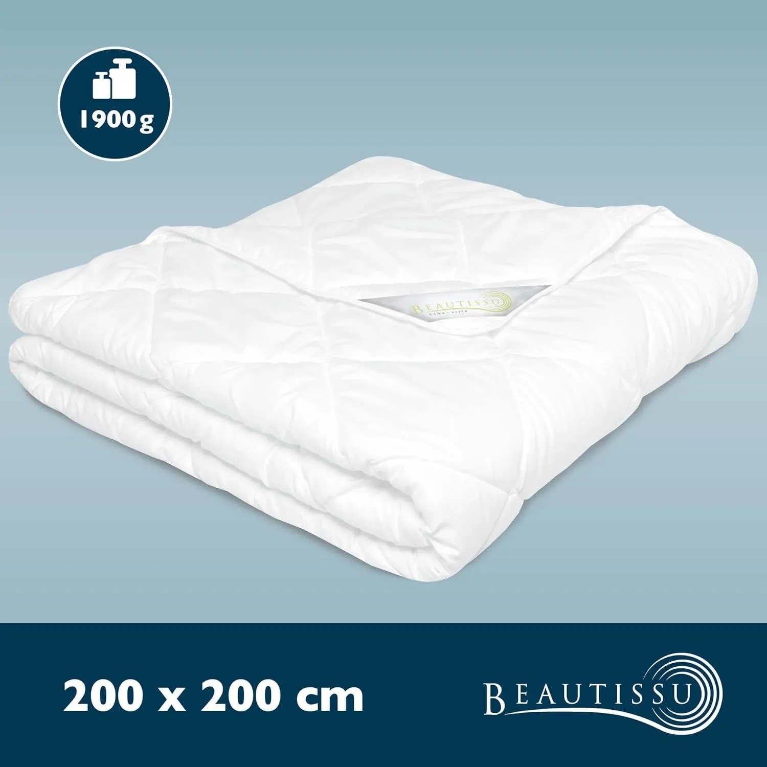 Beautissu BeauNuit MD Bettdecke 200x200cm Mono_3