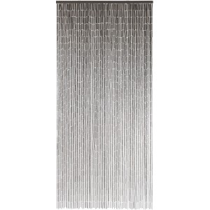 Dekorativer Türvorhang aus Bambus in Taupe, 90x200 cm, ideal als Raumteiler.