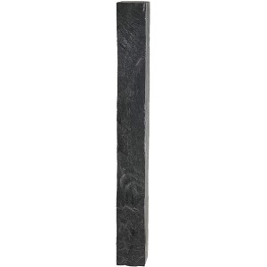 Schiefer-Palisade, 100 cm, Graphit-Schwarz, zur Gartengestaltung & als Beeteinfassung.