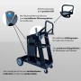 Mobiler Schweißwagen TRUTZHOLM mit 3 Ablagen und Gasflaschenhalterung bis 80 kg.