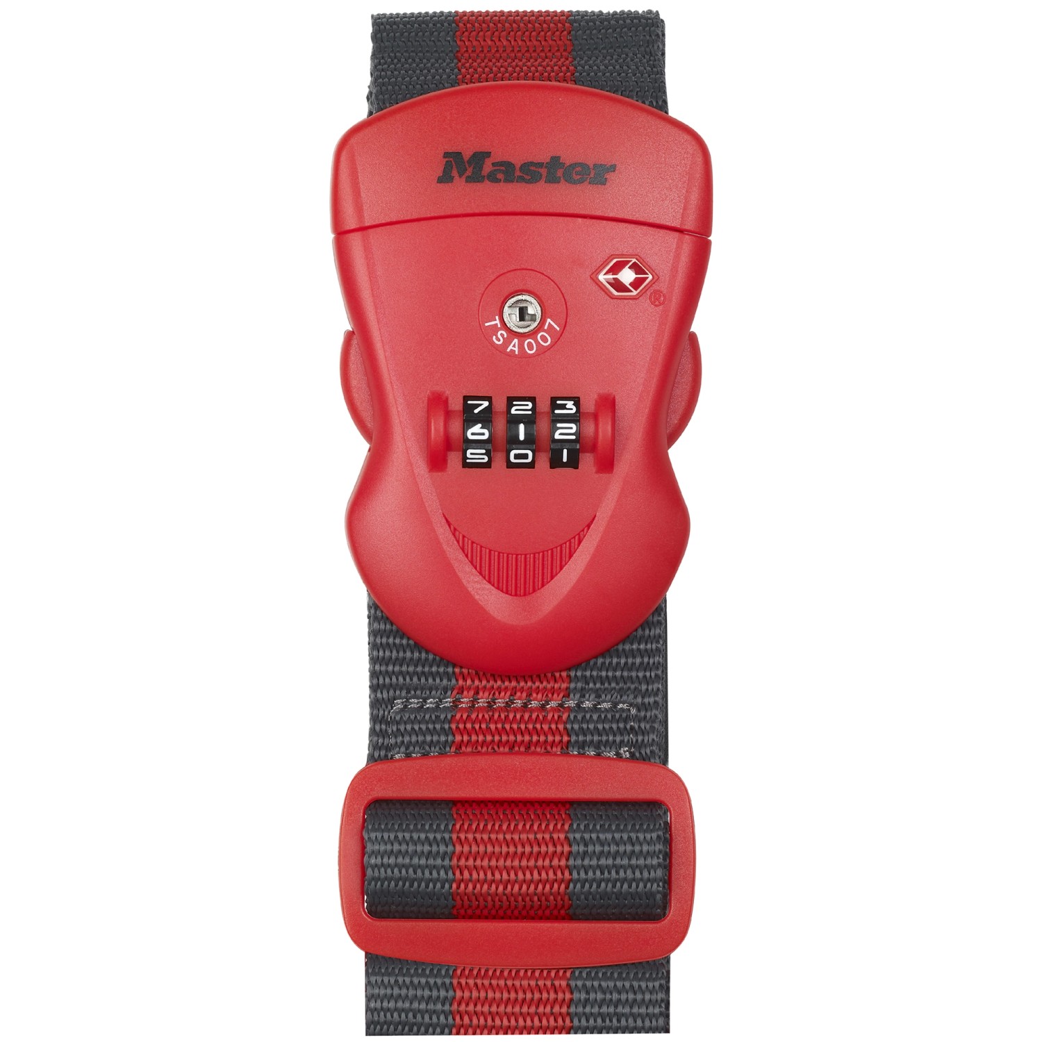 Master Lock Gepäckgurt 4702EURDRED Rot 2 m