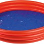 Rotes Happy People Planschbecken, Ø 175 cm, mit 3 Ringen und blauem Innenboden.