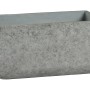 Grauer Pflanzkasten (39 cm) in Betonoptik für Innen- und Außenbereich.