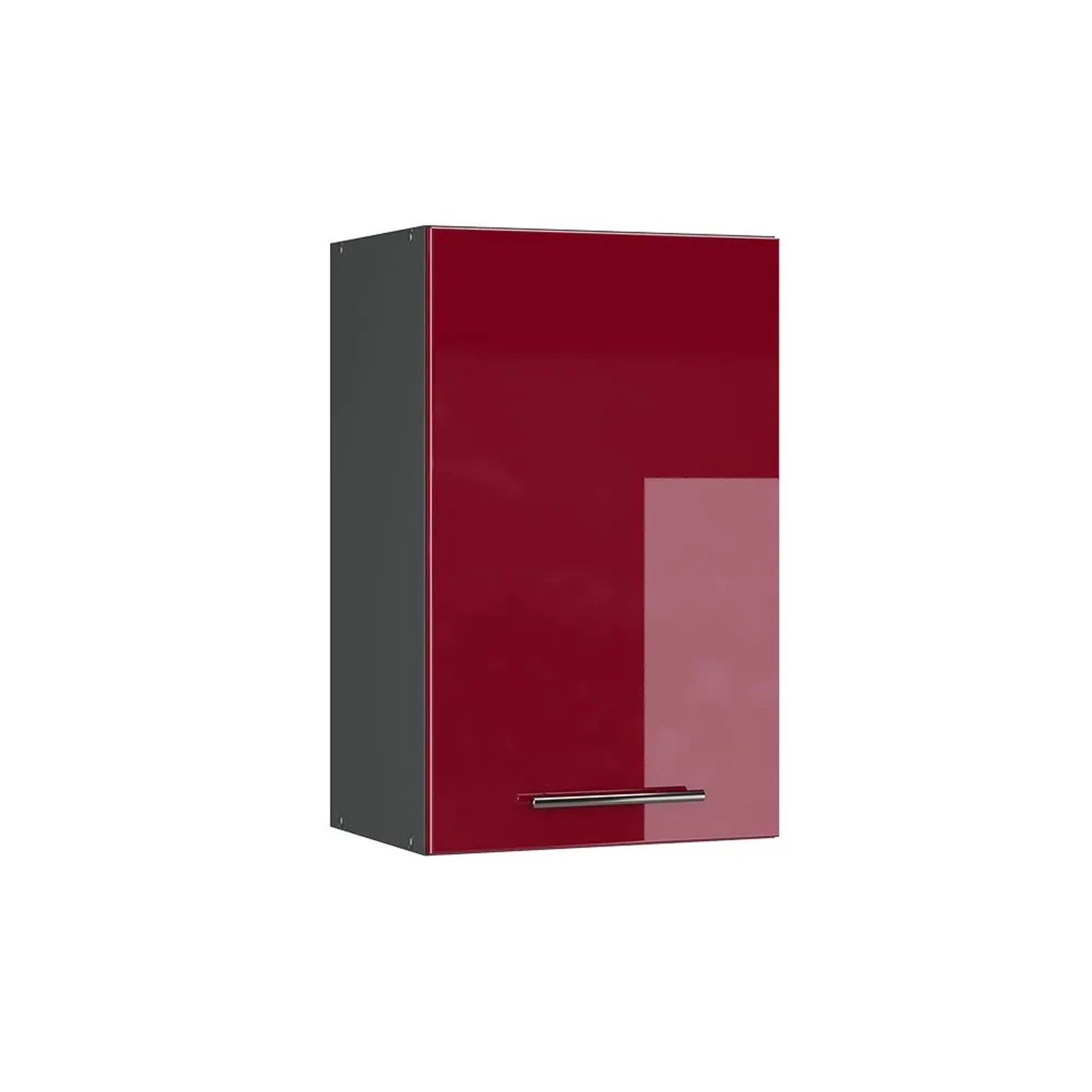 Vicco Hängeschrank Fame-Line Hängender Küchenschrank Bordeaux Hochglanz Anthrazit 45 cm