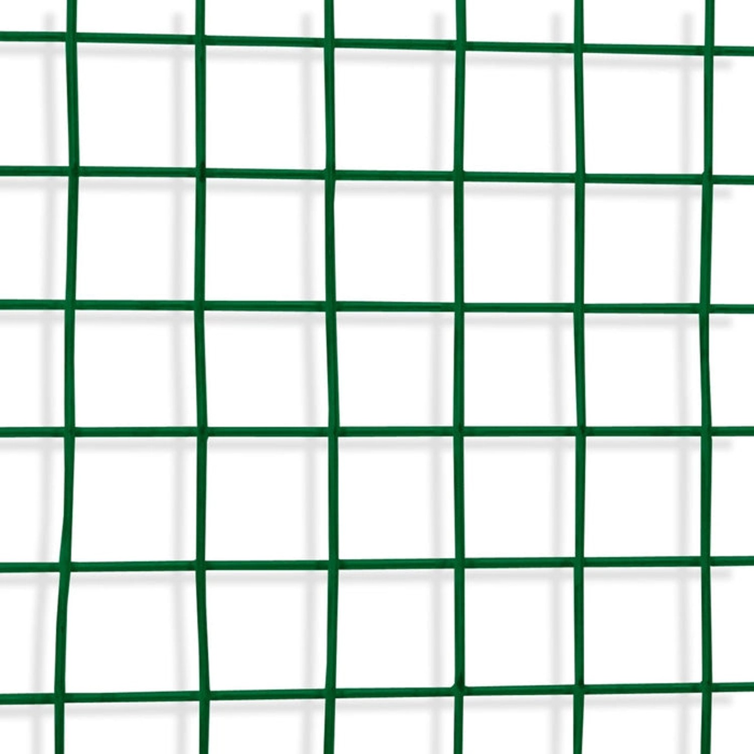 Grüner Karat Volierendraht, Drahtzaun mit viereckiger Maschenstruktur.