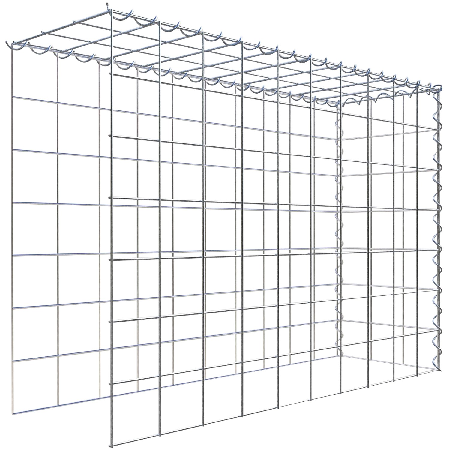 Gabiona Gabione-Anbaukorb Typ 4 70 x 100 x 30 cm Maschenw 10 x 10 cm