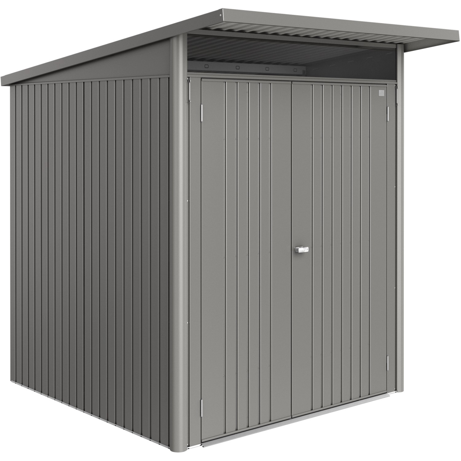 Biohort Metall-Gerätehaus AvantGarde ECO Gr. A1 quarzgrau-metallic Doppeltü günstig online kaufen