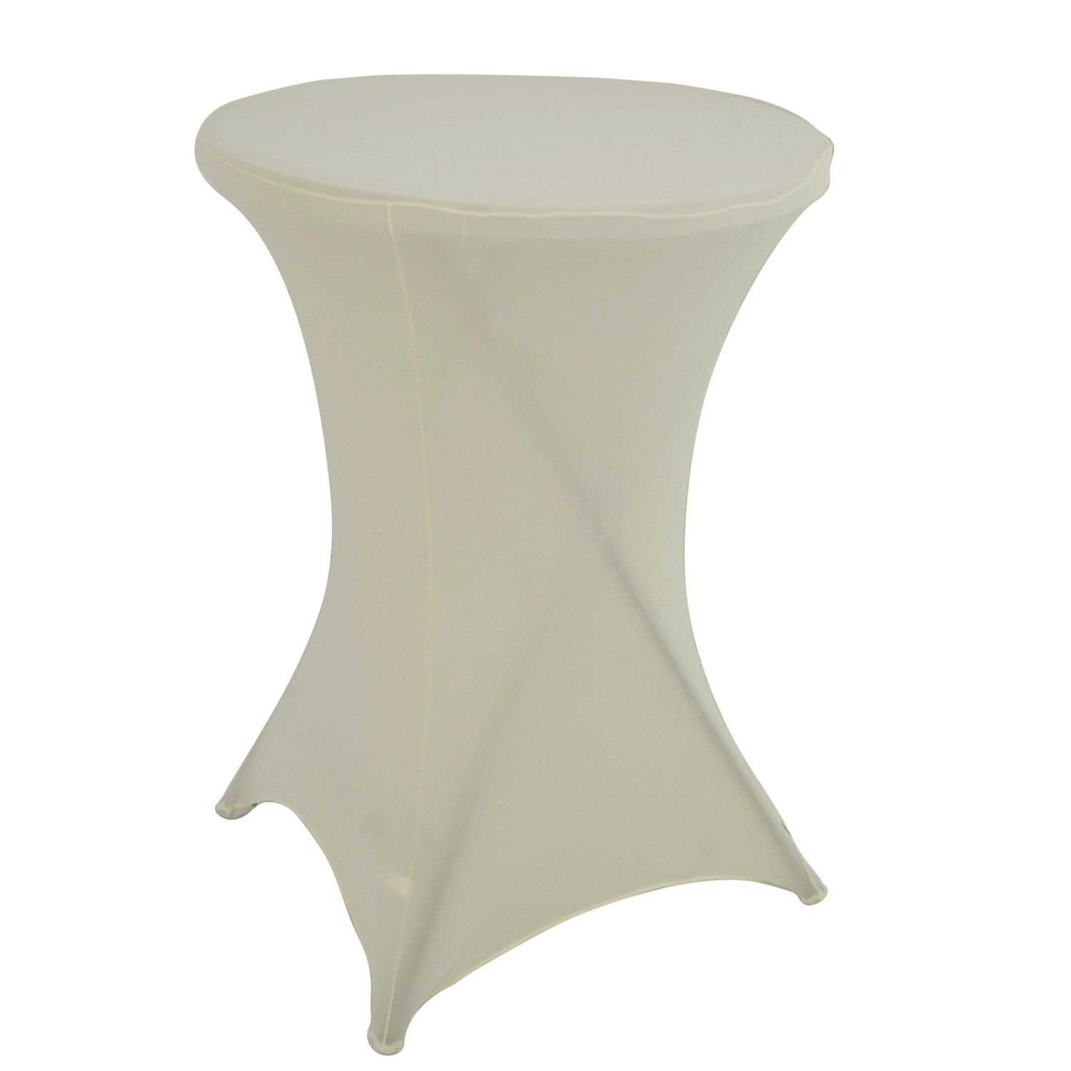 TRUTZHOLM 5er Set Stehtischhusse Stretch 80cm Beige