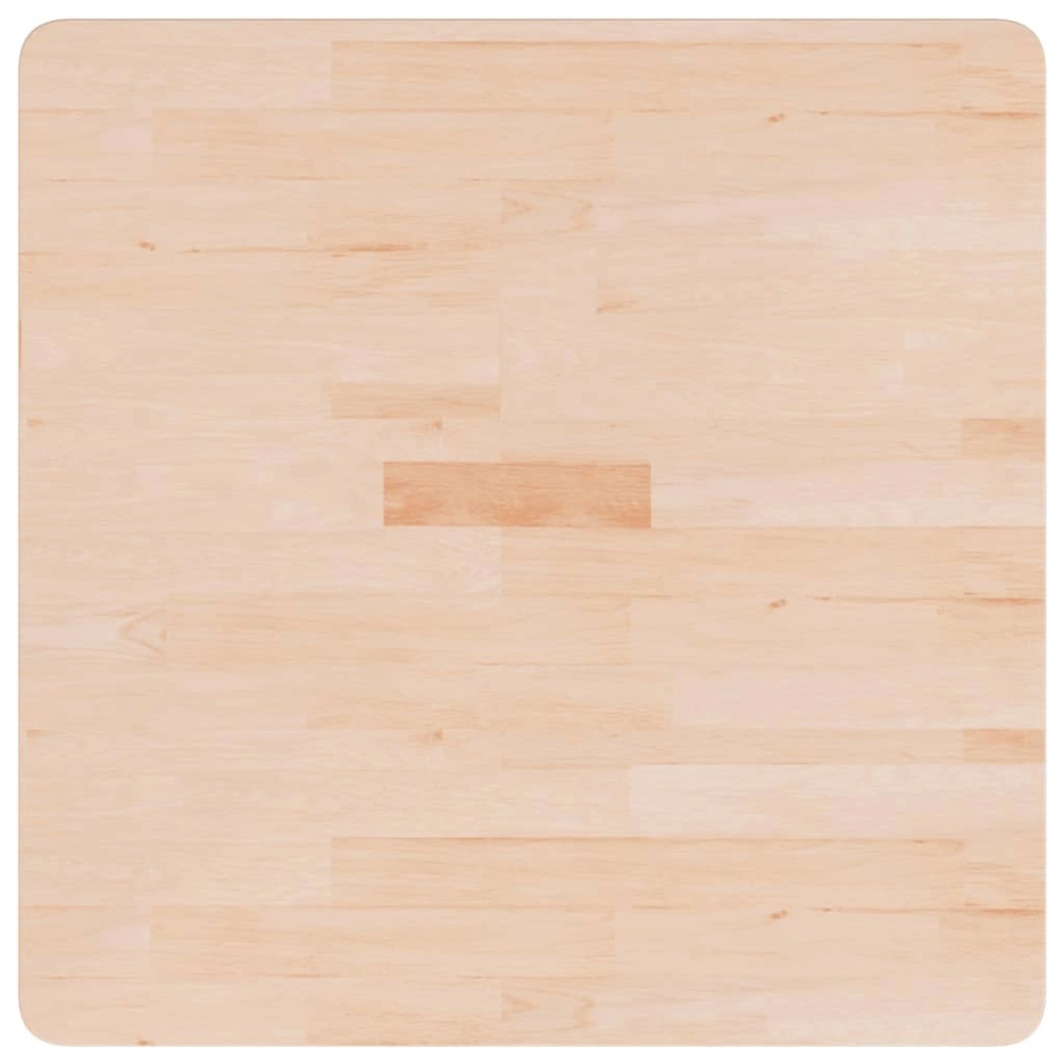 vidaXL Tischplatte Quadratisch 70x70x2,5 cm Eichenholz Unbehandelt