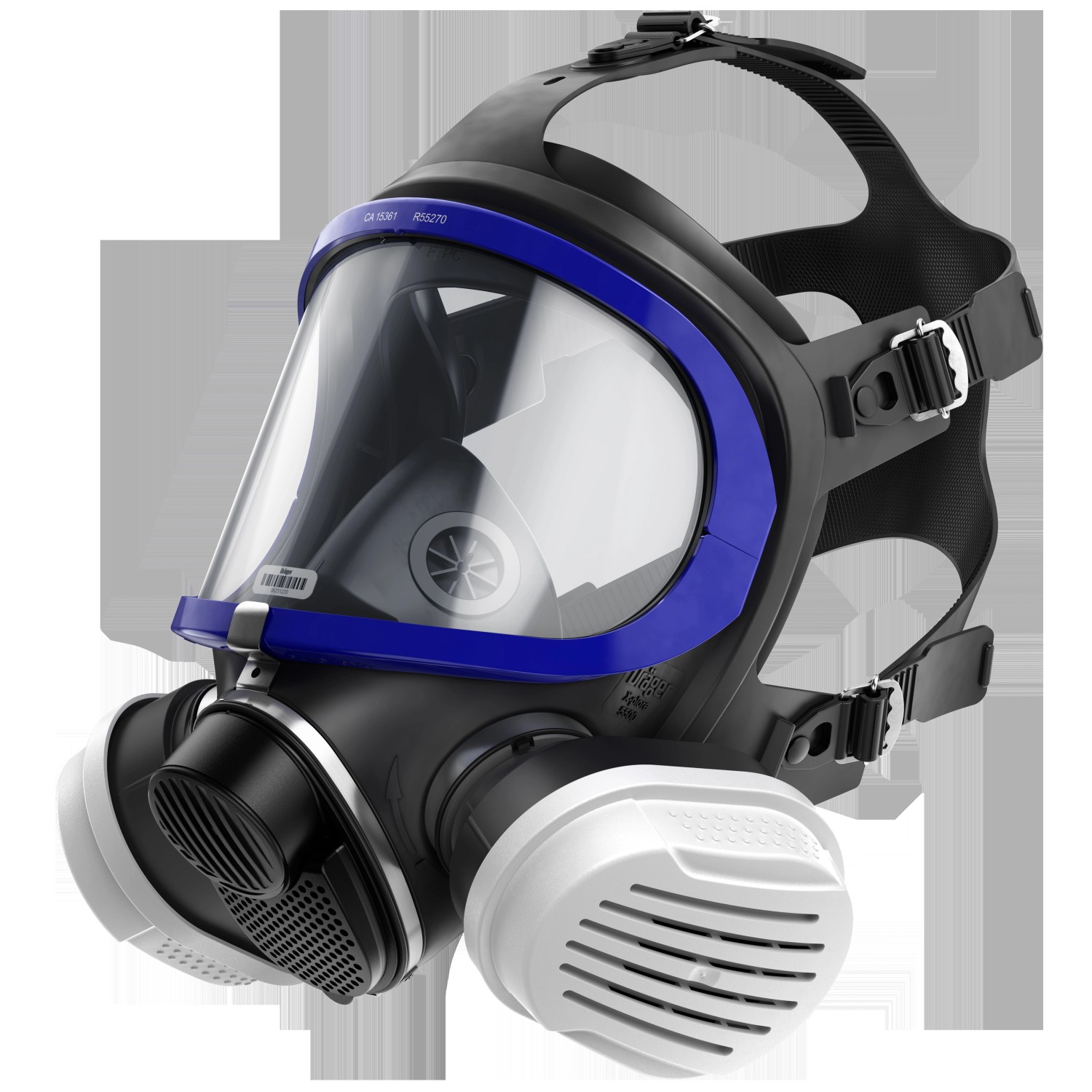 Dräger Vollmaske X-plore 5500 Lackiererset Inkl. A2P3-Filtern Schwarz-Weiß