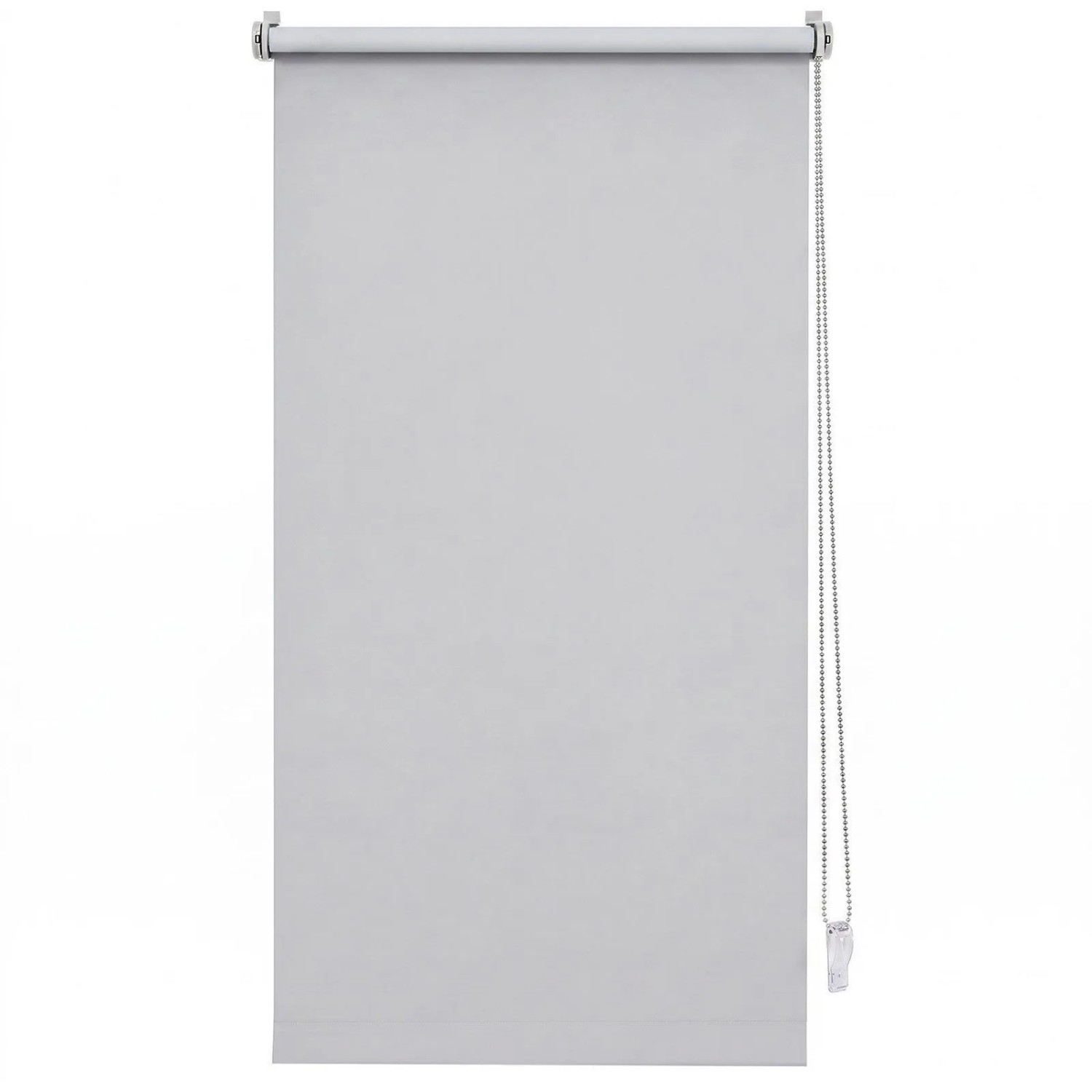 SALCAR Verdunkelungsrollo Seitenzugrollo Klemmfix ohne Bohren für Fenster oder Türen Verdunkelnder Sonnenschutz mit Klemmträgern in Hellgrau 60x130cm