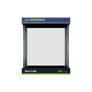 Dennerle Nano Cube 30 l Aquarium mit abgerundeten Ecken für Garnelen und Aquascaping.