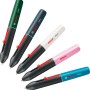 Bosch Gluey Heißklebestifte in verschiedenen Farben: Lagoon Blue, Grün, Weiß, Pink und Grau.