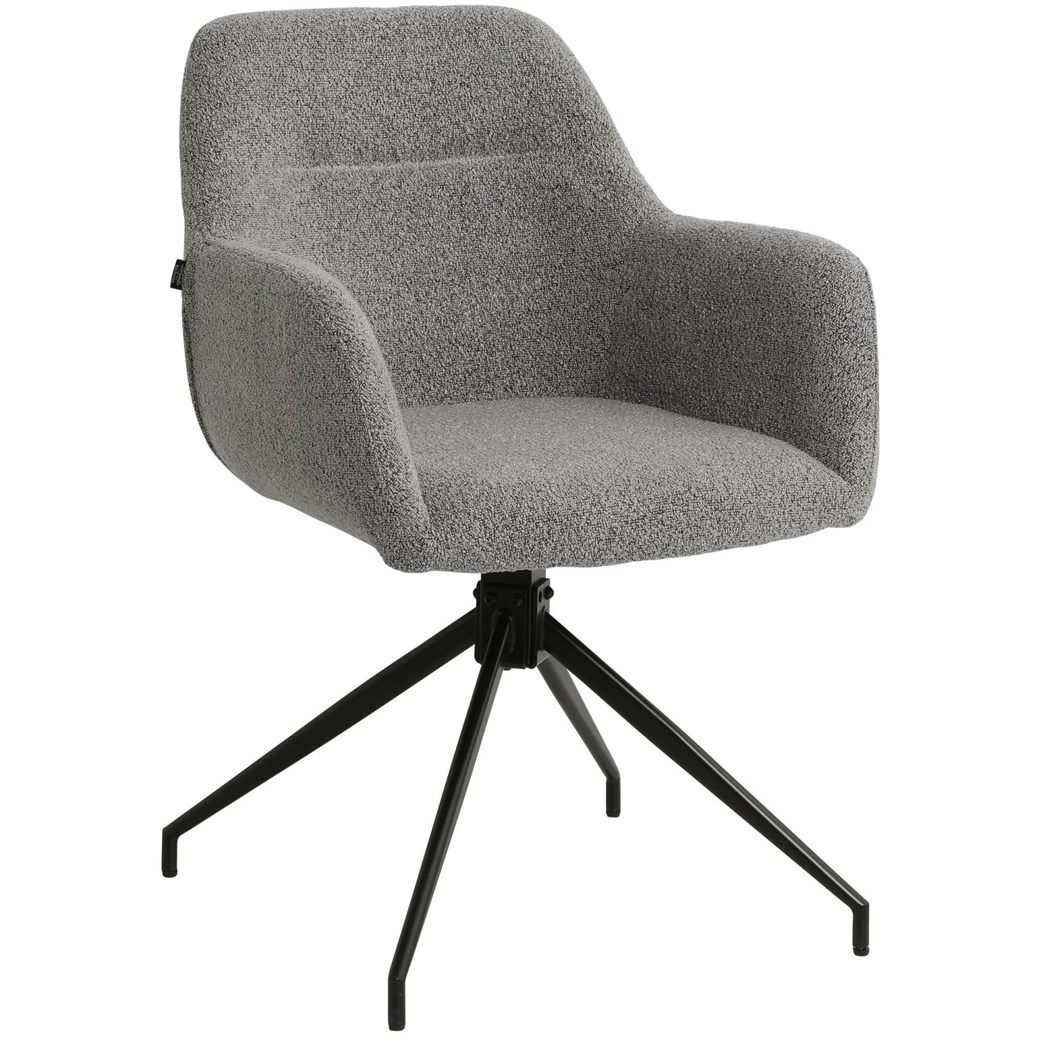 DELUKE Esszimmerstuhl GOVAN Stoff Grau 58x60x85cm Essstühle Esszimmerstühle Küchenstühle Wohnzimmerstühle