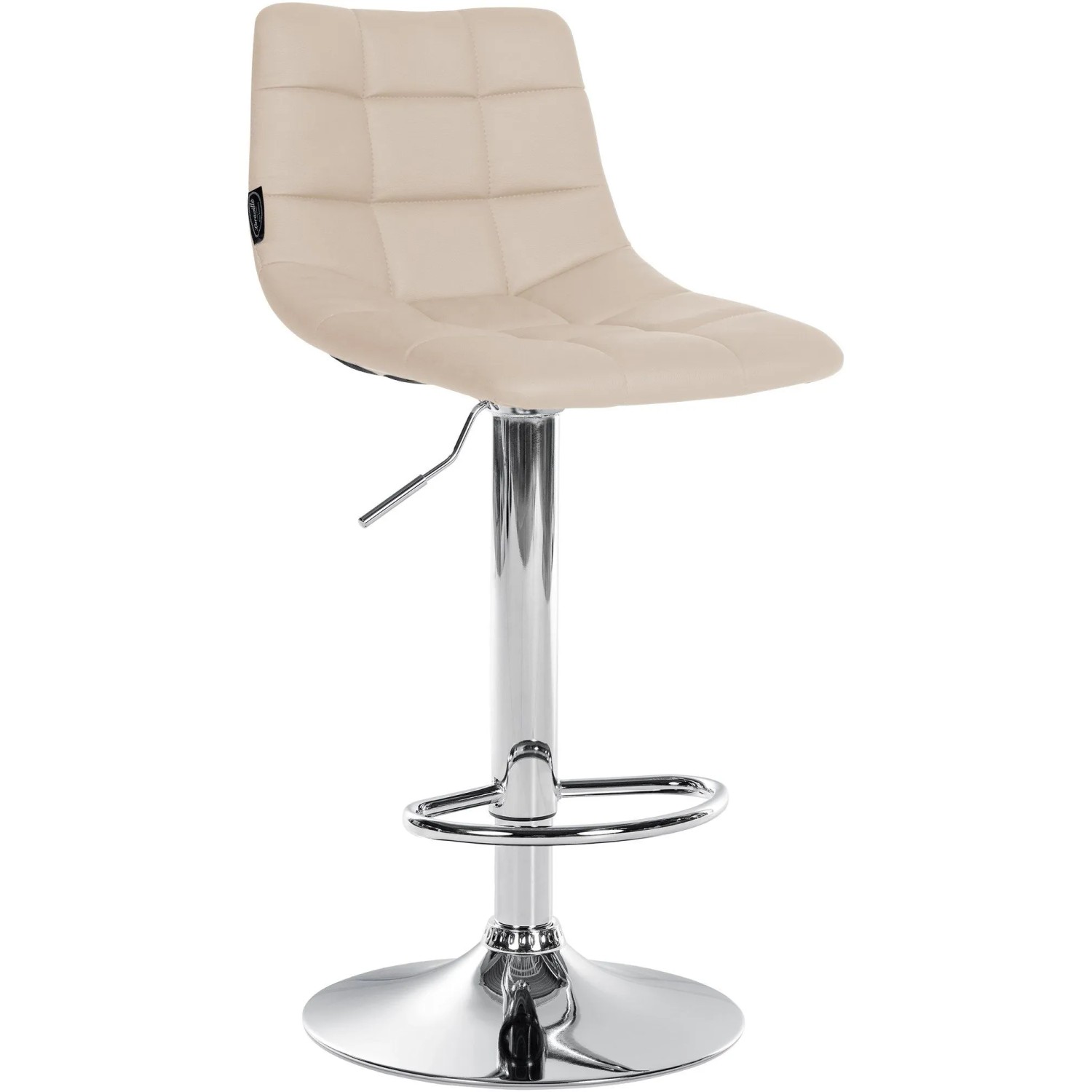 CLP Barhocker Jerry Kunstleder Creme/Chrom