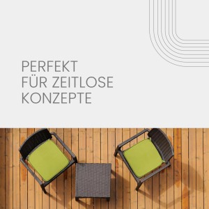 Bestlivings Stuhlkissen Canvas Grün, 2er-Pack für Gartenstühle.