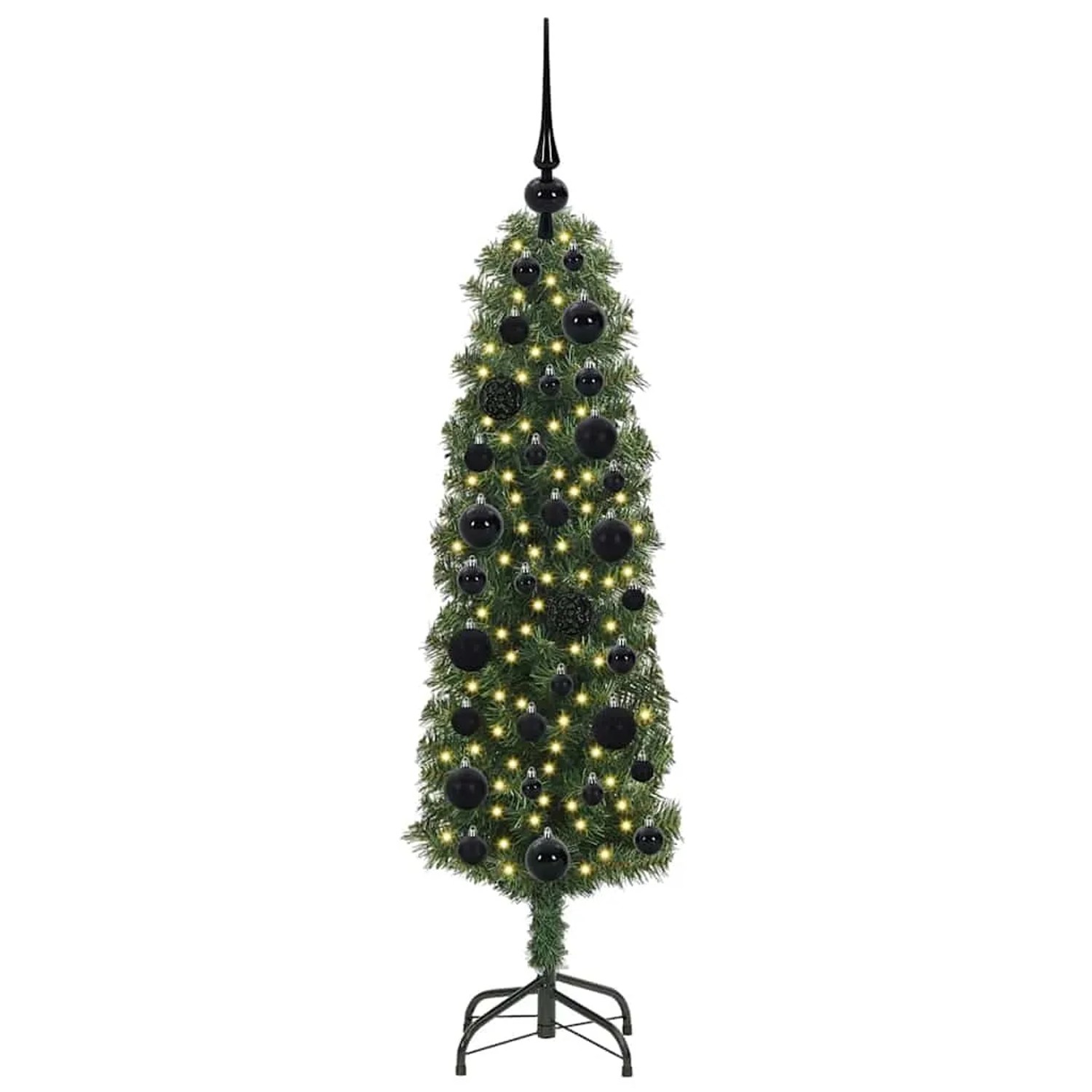 vidaXL Künstlicher Weihnachtsbaum mit 150 LEDs mit Ständer Grün 120 cm 3394922