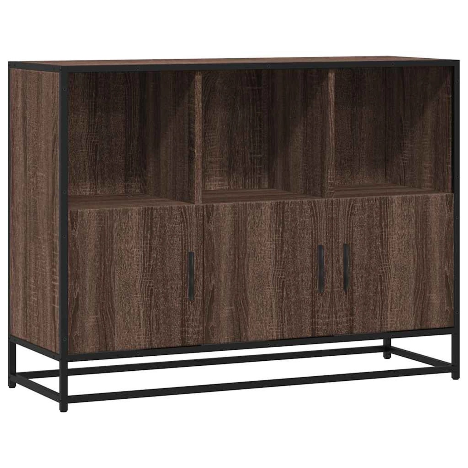 vidaXL Sideboard Braun Eichen-Optik 100x35x76 cm Holzwerkstoff 849033 günstig online kaufen