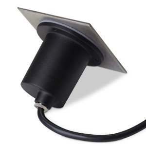 SOTECH Bodeneinbaustrahler ALFA MINI Edelstahl Eckig 100 x 100 mm