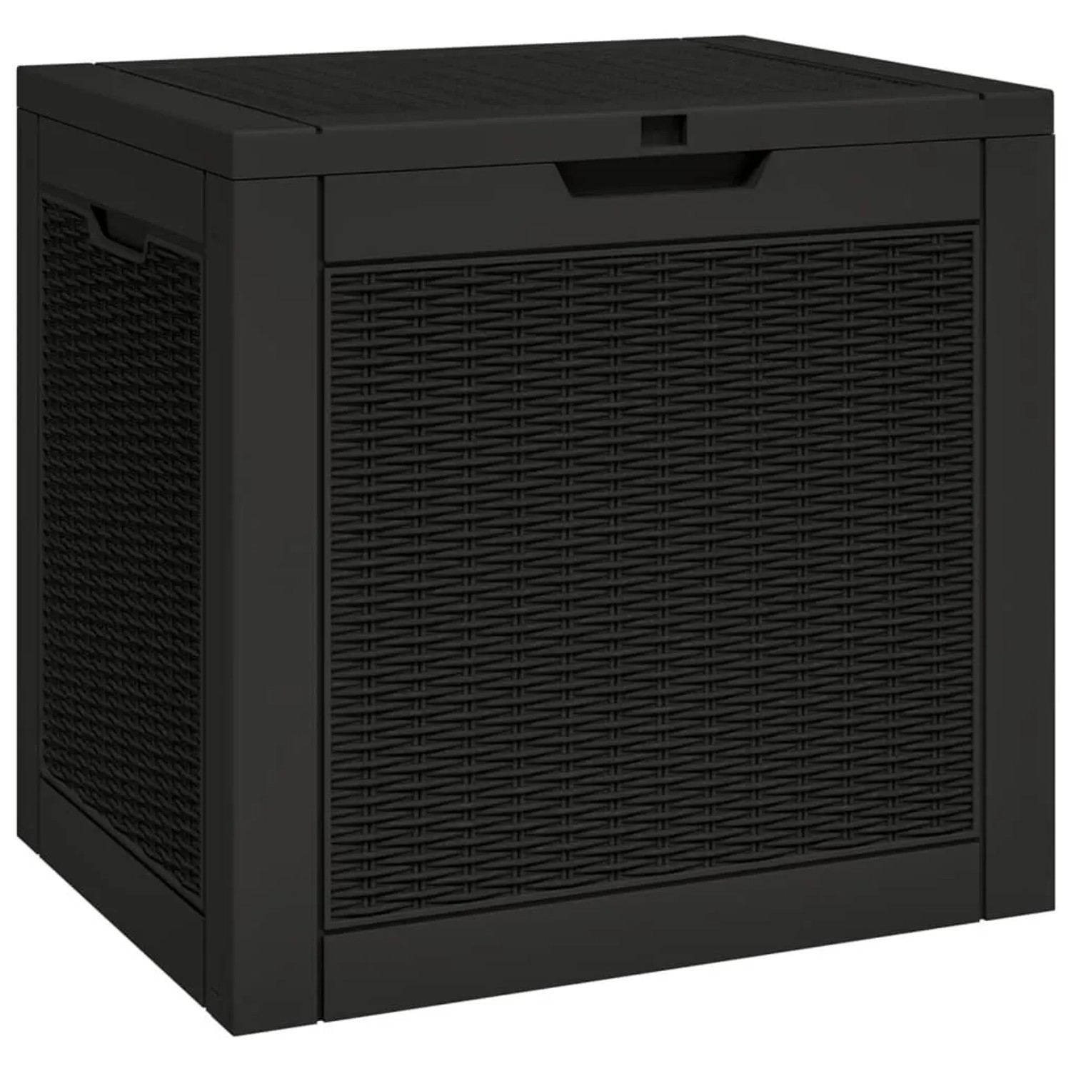 Furnicato Gartenbox Schwarz 555x43x53 Cm Polypropylen