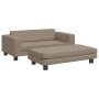 vidaXL Hundebett mit Verlängerung Cappuccino 100x50x30 cm Kunstleder 172030