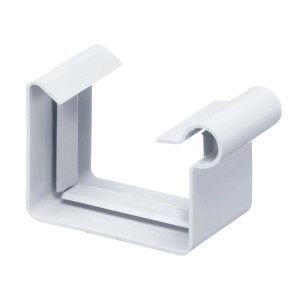 Inefa Rinnenverbinder, Kastenrinne NW 68, weiß, aus PVC, Verbindungselement für Dachrinnen.