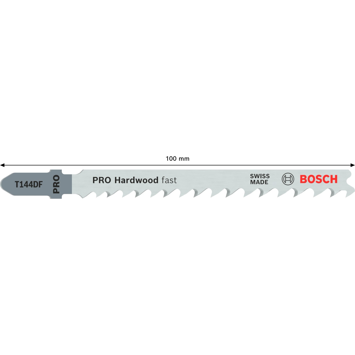 Bosch Stichsägeblatt T 144 DF, 3er-Pack für schnelle Schnitte in Hartholz.