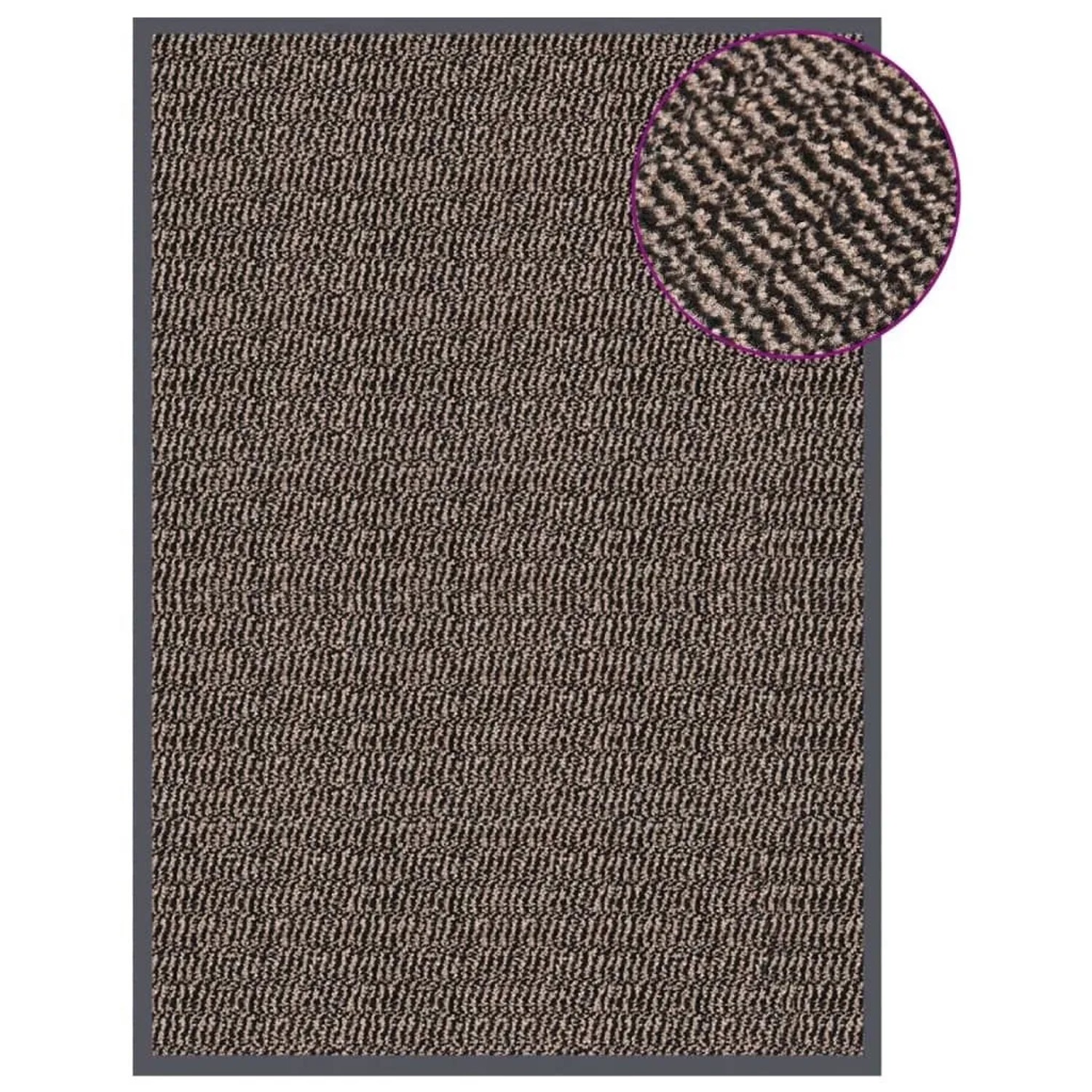 vidaXL Fußmatte Getuftet 60x90 cm Dunkelbraun 326937