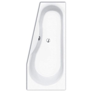 Steinkamp Raumsparbadewanne, 170x75/50 cm, links, weiß. Rechteck-Badewanne aus Acryl.