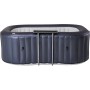 MSpa Urban Whirlpool Nest AirJet, aufblasbarer, rechteckiger Outdoor-Whirlpool mit Rattan-Tisch.