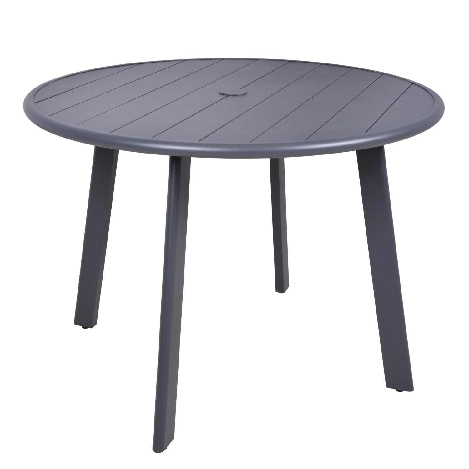 Garden Pleasure Gartentisch Costa Rund Anthrazit 101,5 cm x 101,5 cm günstig online kaufen