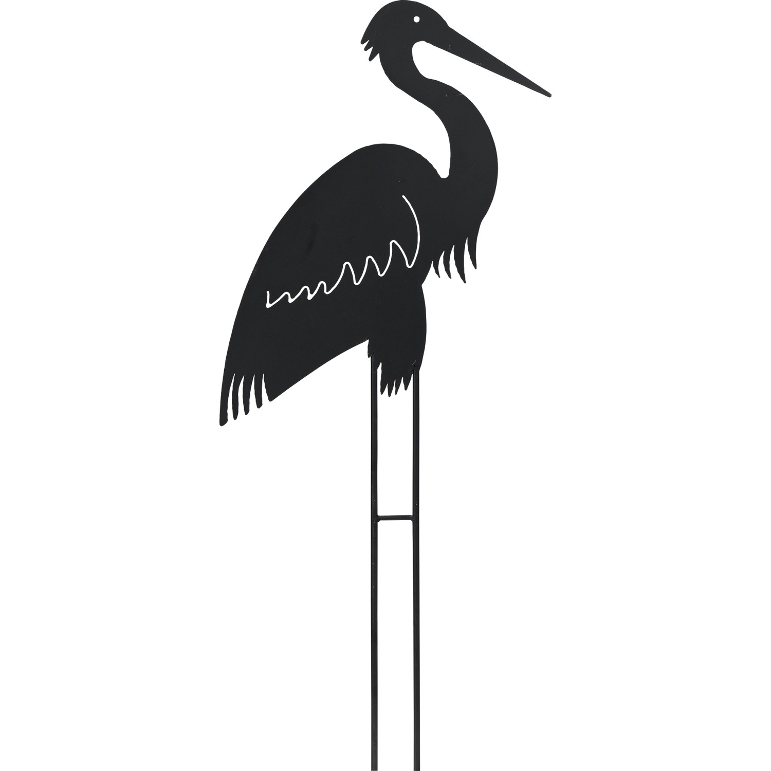 Gartenstecker Storch aufrecht 90 cm Dunkelgrün günstig online kaufen