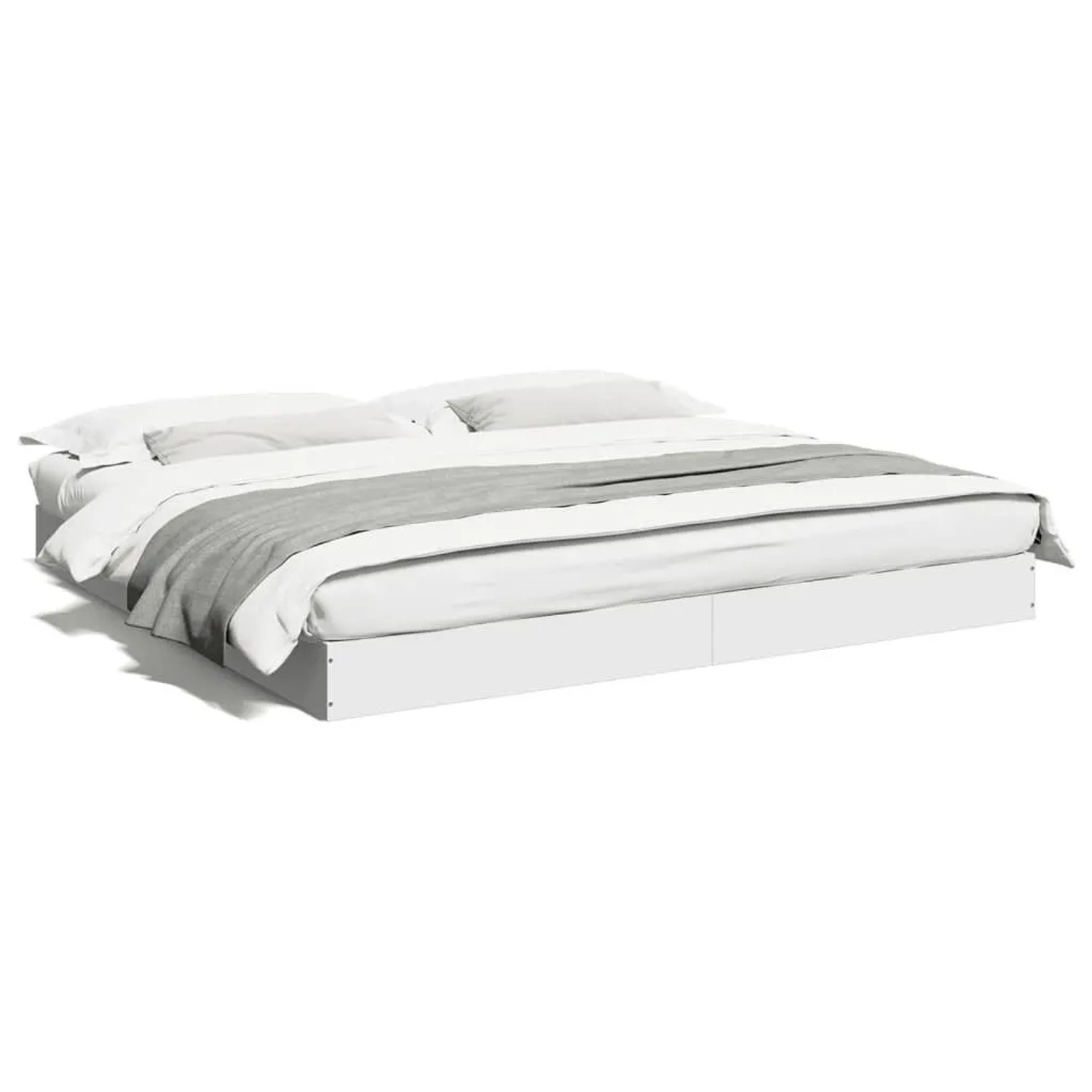 vidaXL Bettgestell Ohne Matratze Weiß 180x200 cm Holzwerkstoff 842000 kaufen bei OBI