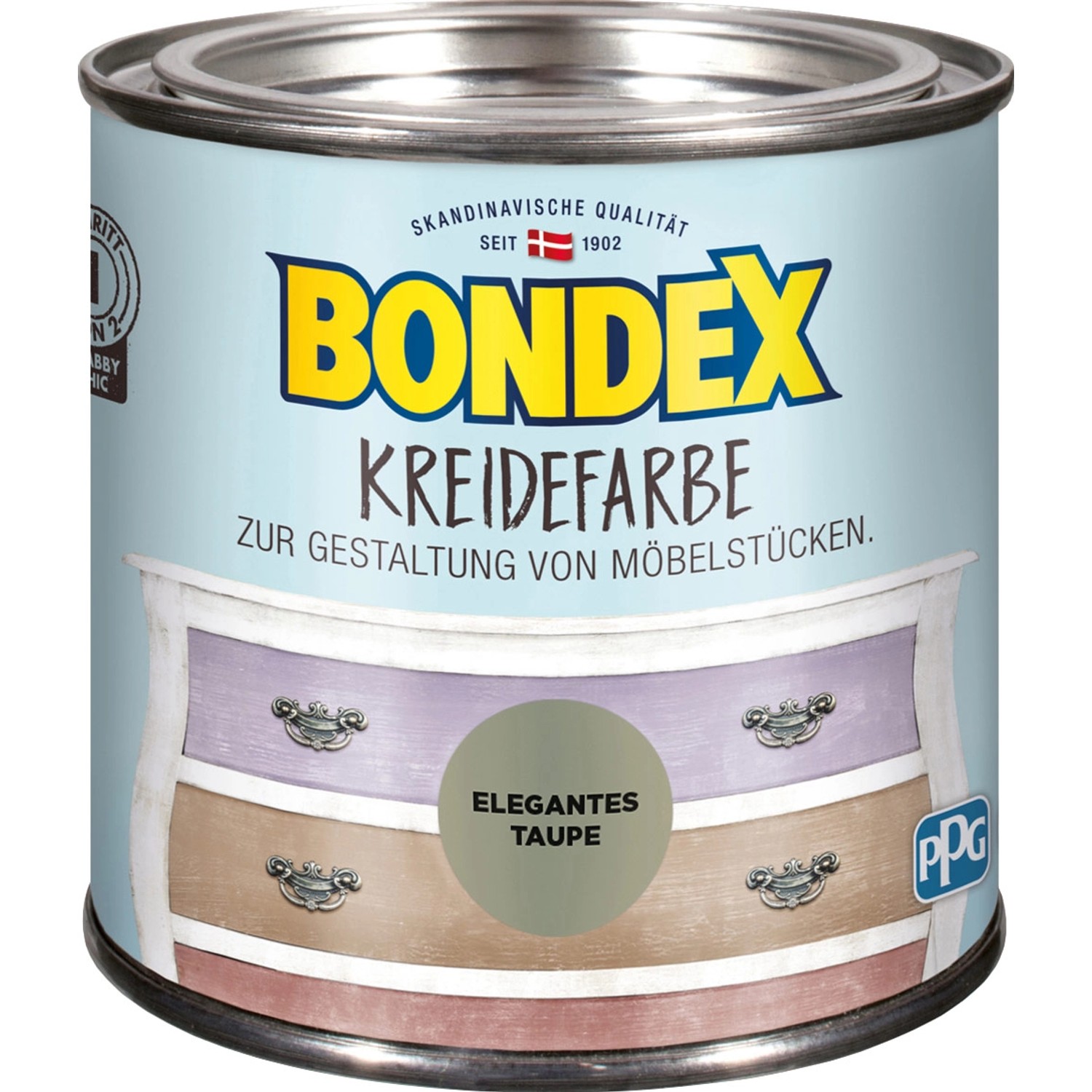 Bondex Kreidefarbe Elegantes Taupe 500 ml