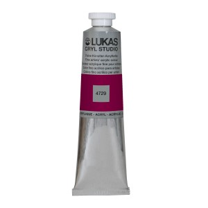 Lukas Cryl Studio Acrylfarbe Mauve, 75ml Tube für Künstlerbedarf.