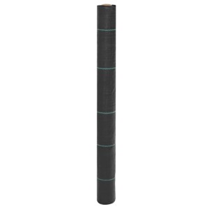 vidaXL Unkrautvlies Schwarz 1x10 m PP 4005179