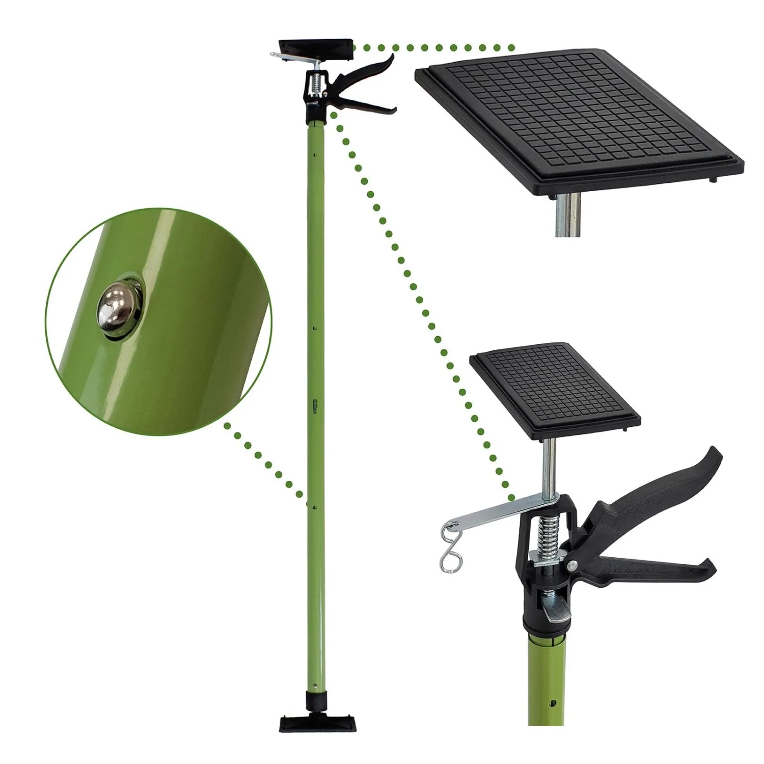 TRUTZHOLM Profi Einhandstütze Montagestütze Deckenstütze Bis 290cm