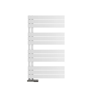 Weißer Emke Badheizkörper 100x60cm als Handtuchwärmer für das Badezimmer.