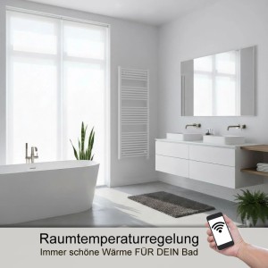 anapont Elektrischer Badheizkörper 1475x500  WiFi APP  Handtuchheizkörper  Badheizung Elektrisch Handtuchheizung Made in Germany
