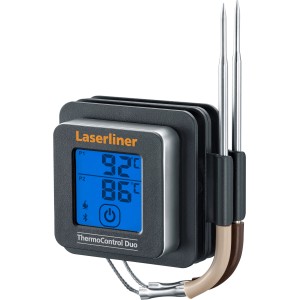 Laserliner ThermoControl Duo Grillthermometer mit zwei Fühlern zur Temperaturmessung.